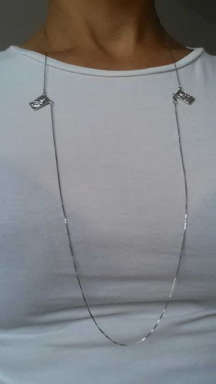 Scapular escapulario sterling silver necklace #MS019CL - MARIA SALVADOR