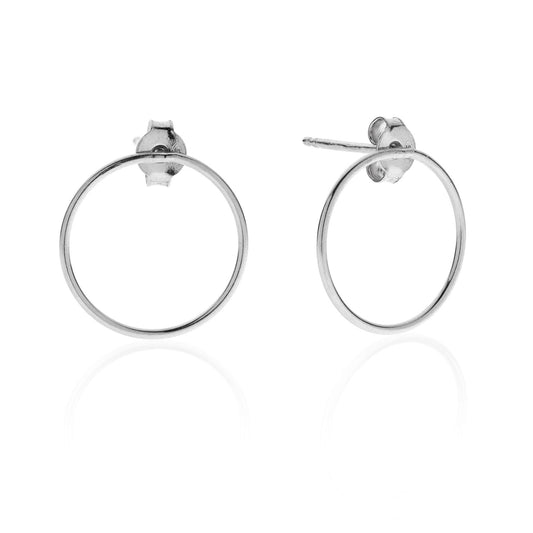 Circle PITAGORA sterling silver 925 earrings #MS046OR - MARIA SALVADOR