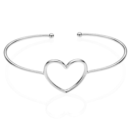 PITAGORA heart silver bracelet #MS032BR - MARIA SALVADOR