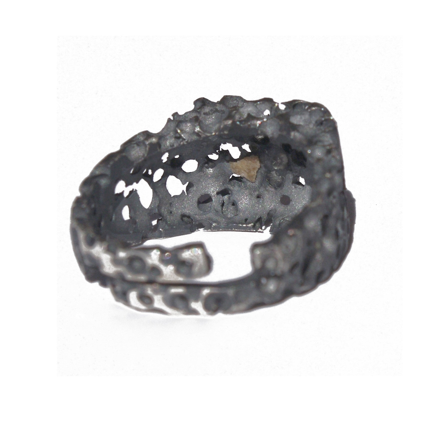 CORAZON 925 sterling silver ring black #MS083AN - MARIA SALVADOR