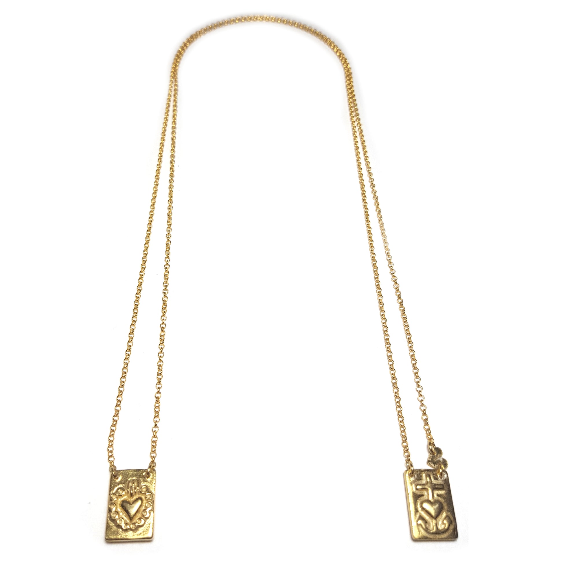 Escapulario Hope Faith Love necklace #MS103CL - MARIA SALVADOR